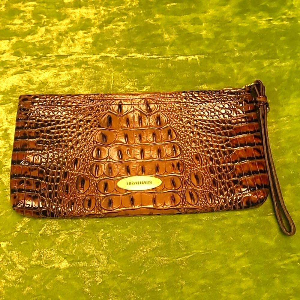 Vintage Brahmin Wristlet Clutch